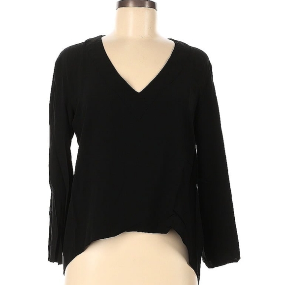 Zara Tops - Zara Black Asymmetrical Blouse